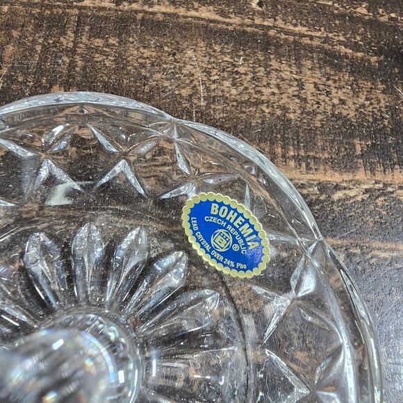 Elegant Bohemia Crystal Ring Holder Dish - Czech Republic - Picture 3 of 4